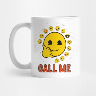 Call Me Emoji Mug